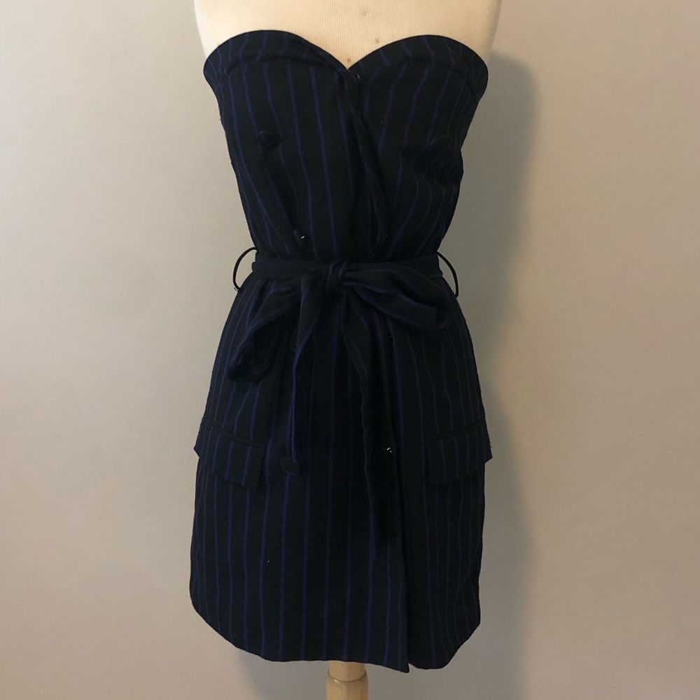 Lovers + Friends Strapless Striped Dress